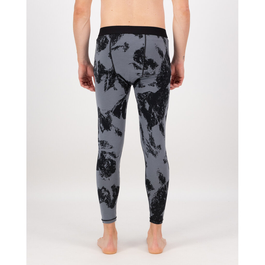 Mons Royale Cascade Merino Base Layer Legging-Mtn Pixel Grey