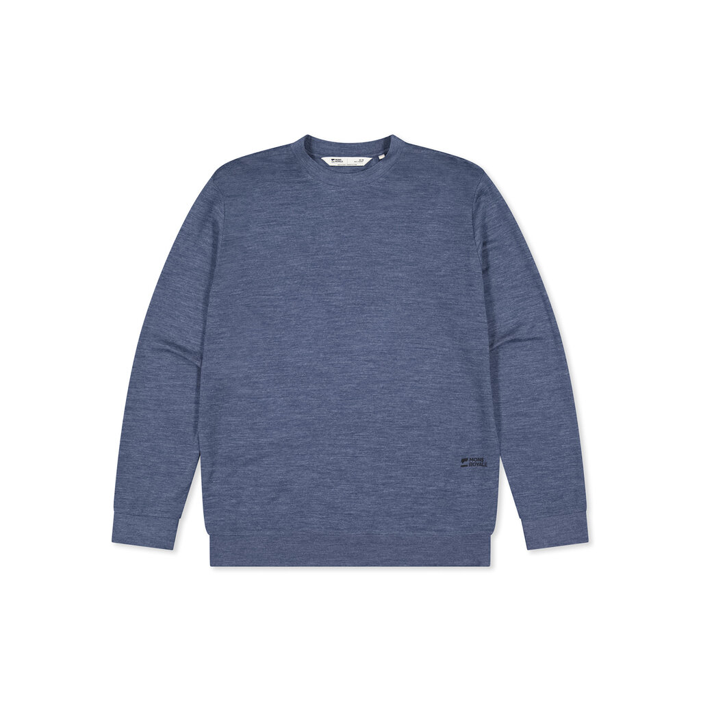 Mons Royale Horizon Merino Crew-Navy