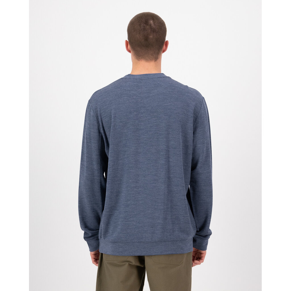 Mons Royale Horizon Merino Crew-Navy