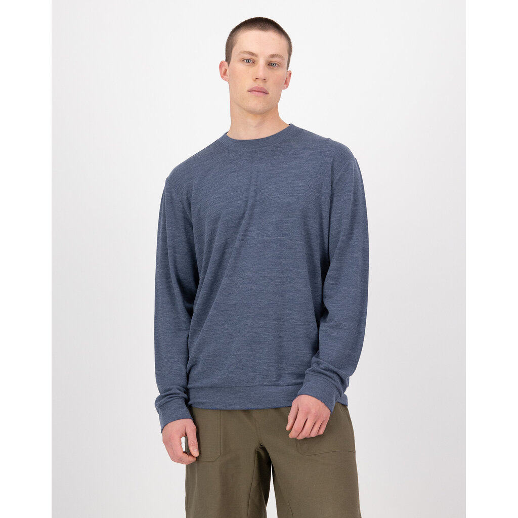 Mons Royale Horizon Merino Crew-Navy