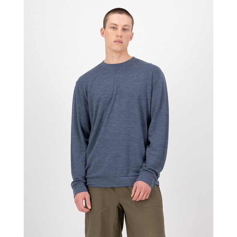 Mons Royale Horizon Merino Crew-Navy