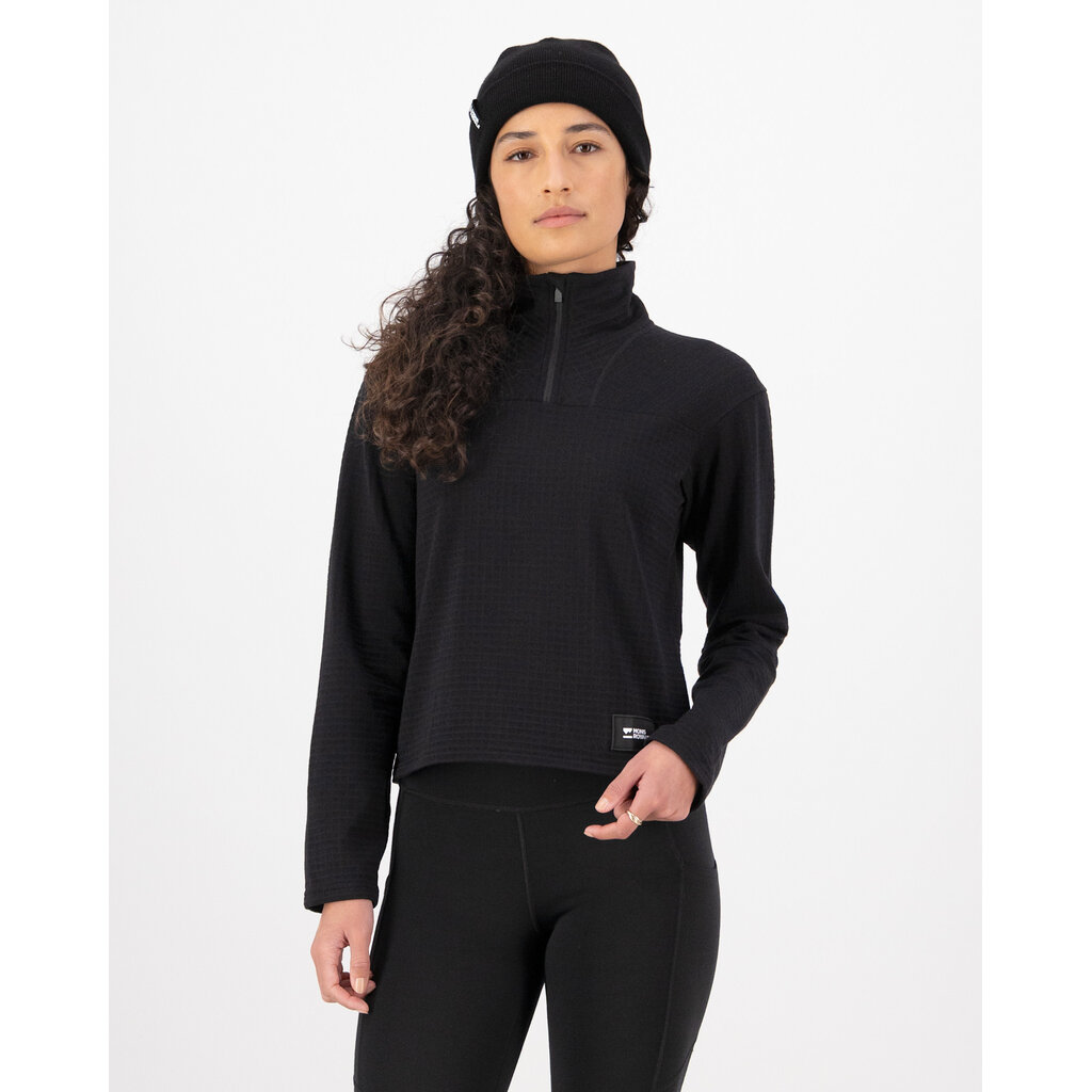 Mons Royale Offgrid Merino Fleece Long Sleeve-Black