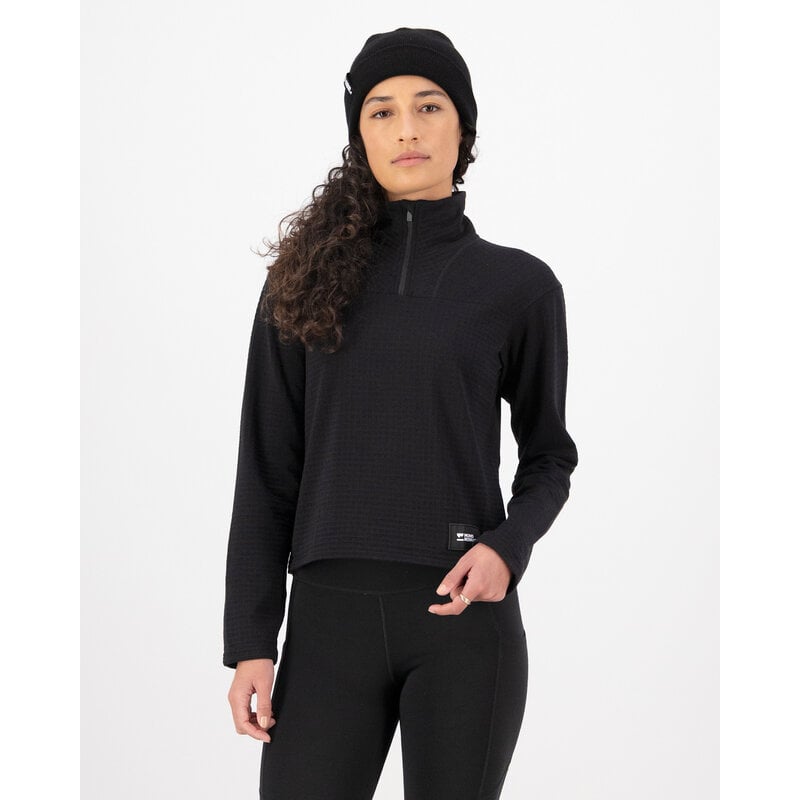 Mons Royale Offgrid Merino Fleece Long Sleeve-Black
