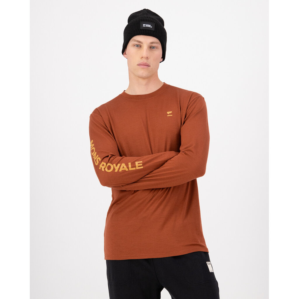 Mons Royale Yotei Merino Classic Long Sleeve-Sienna