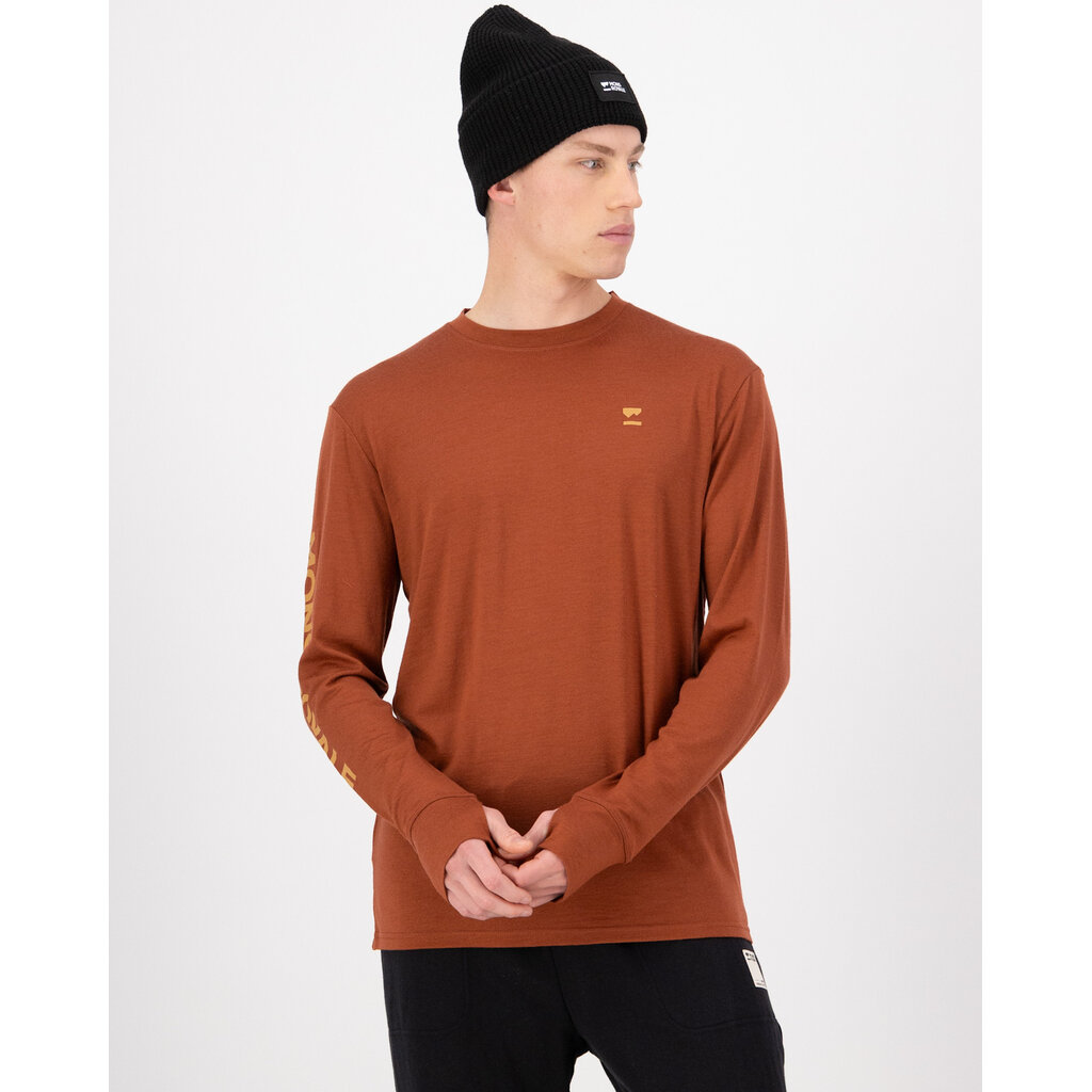 Mons Royale Yotei Merino Classic Long Sleeve-Sienna
