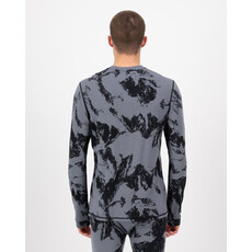 Mons Royale Cascade Merino Base Layer Long Sleeve-Mtn Pixel Grey