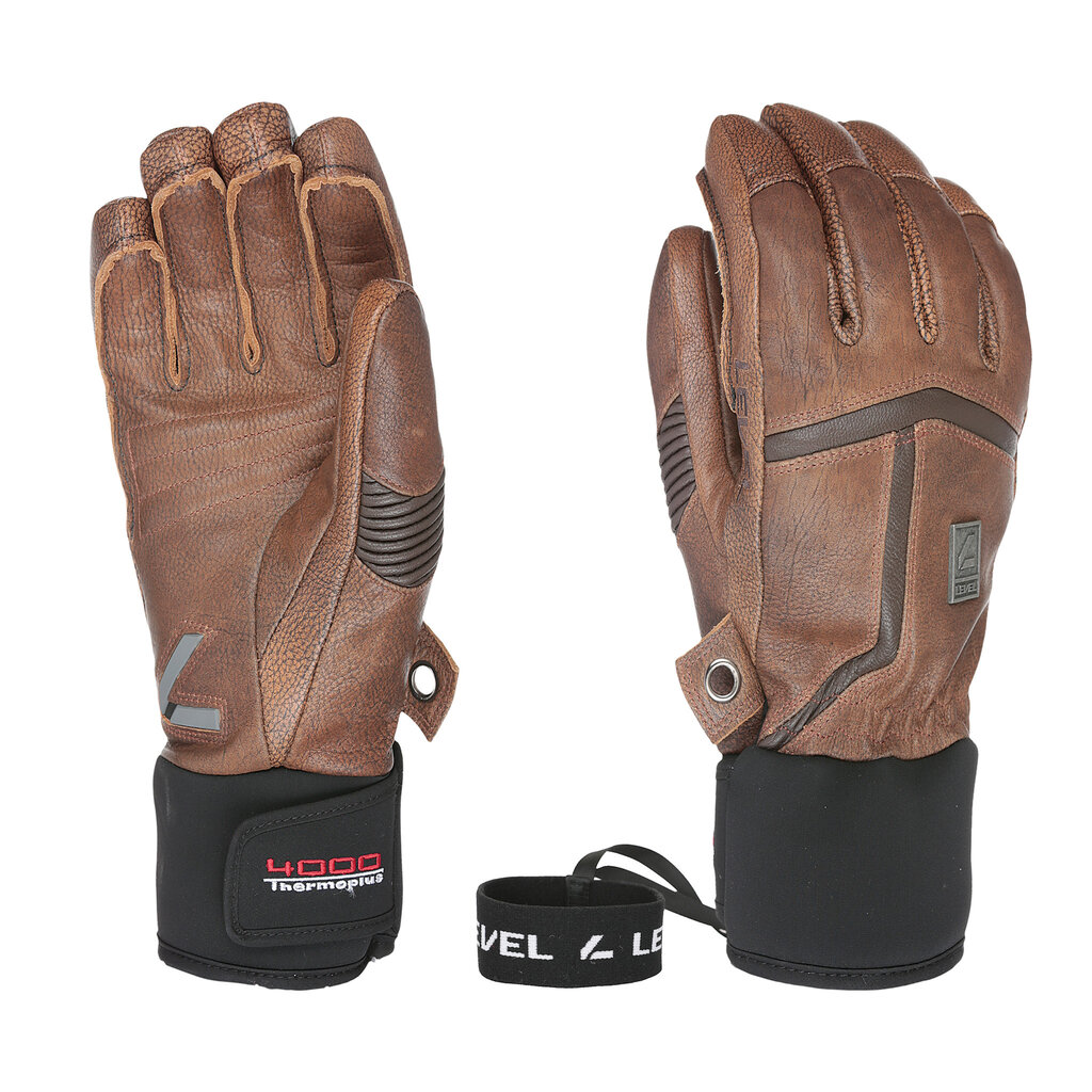 Level Off Piste Leather Glove Brown