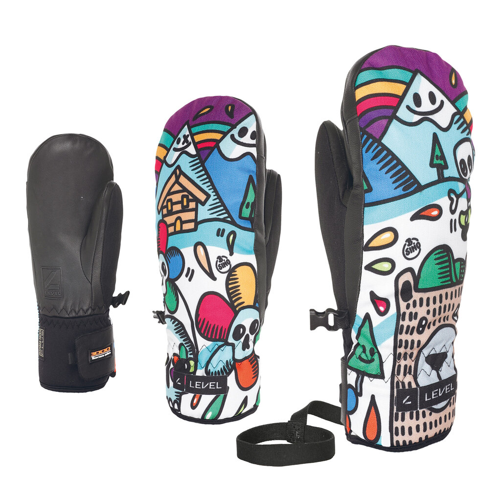 Level Vertigo Teen Mitten Logos