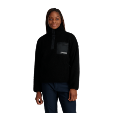 Spyder CLOUD FLEECE  SNAP PULLOVER (2024) BLACK