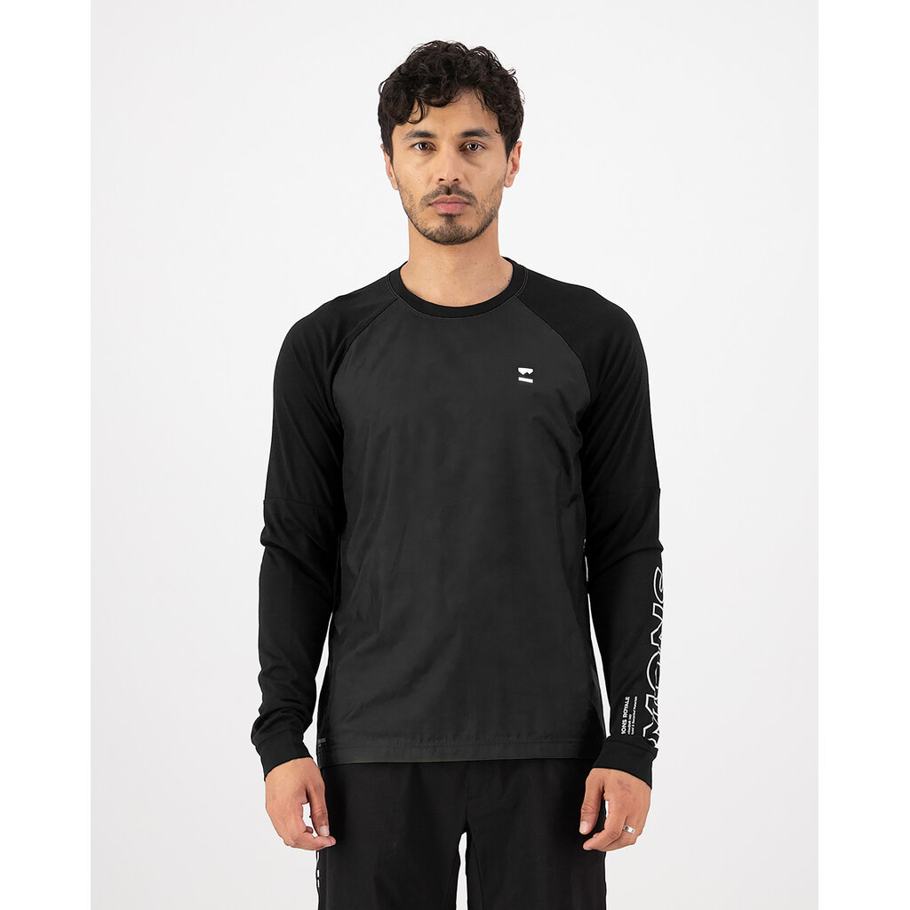 Mons Royale Tarn Merino Bike Wind Jersey-Black (2026)