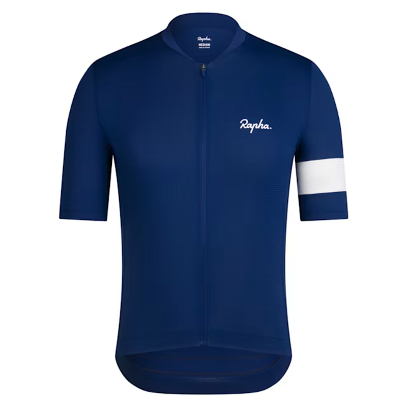 Rapha Core Lightweight Cycling Jersey, Navy/White
