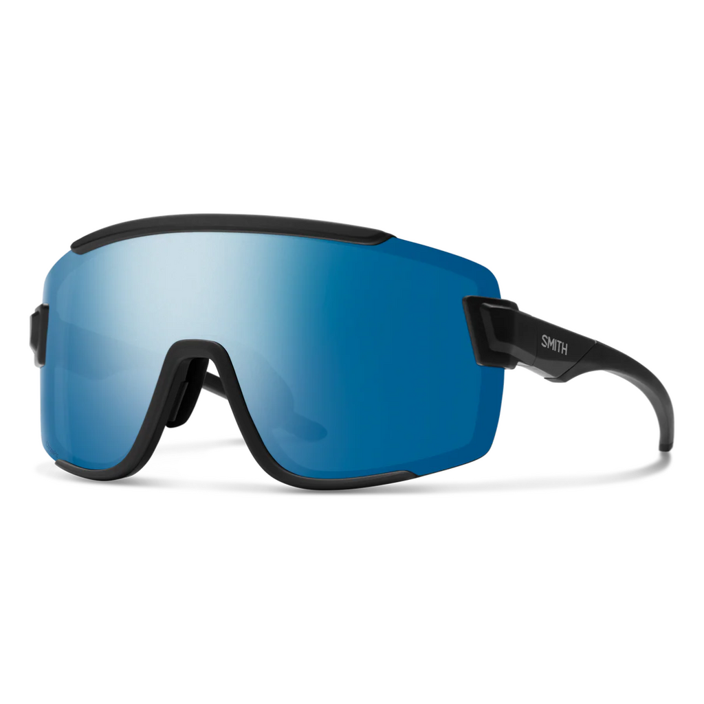 Smith Wildcat Matte Black || ChromaPop Polarized Blue Mirror