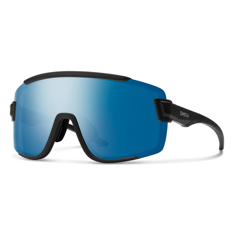 Smith Wildcat Matte Black || ChromaPop Polarized Blue Mirror