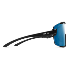 Smith Wildcat Matte Black || ChromaPop Polarized Blue Mirror