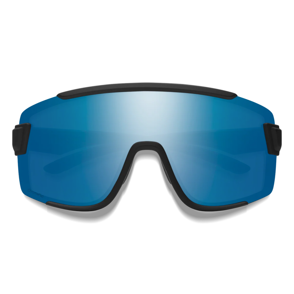 Smith Wildcat Matte Black || ChromaPop Polarized Blue Mirror