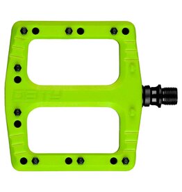Deftrap Platform Pedals  Green, Pair