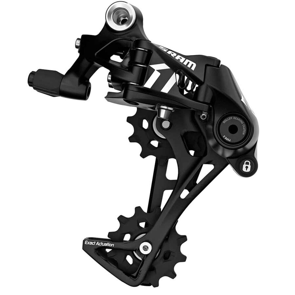 Sram Apex 1, Rear derailleur, 11sp., Long cage, Black