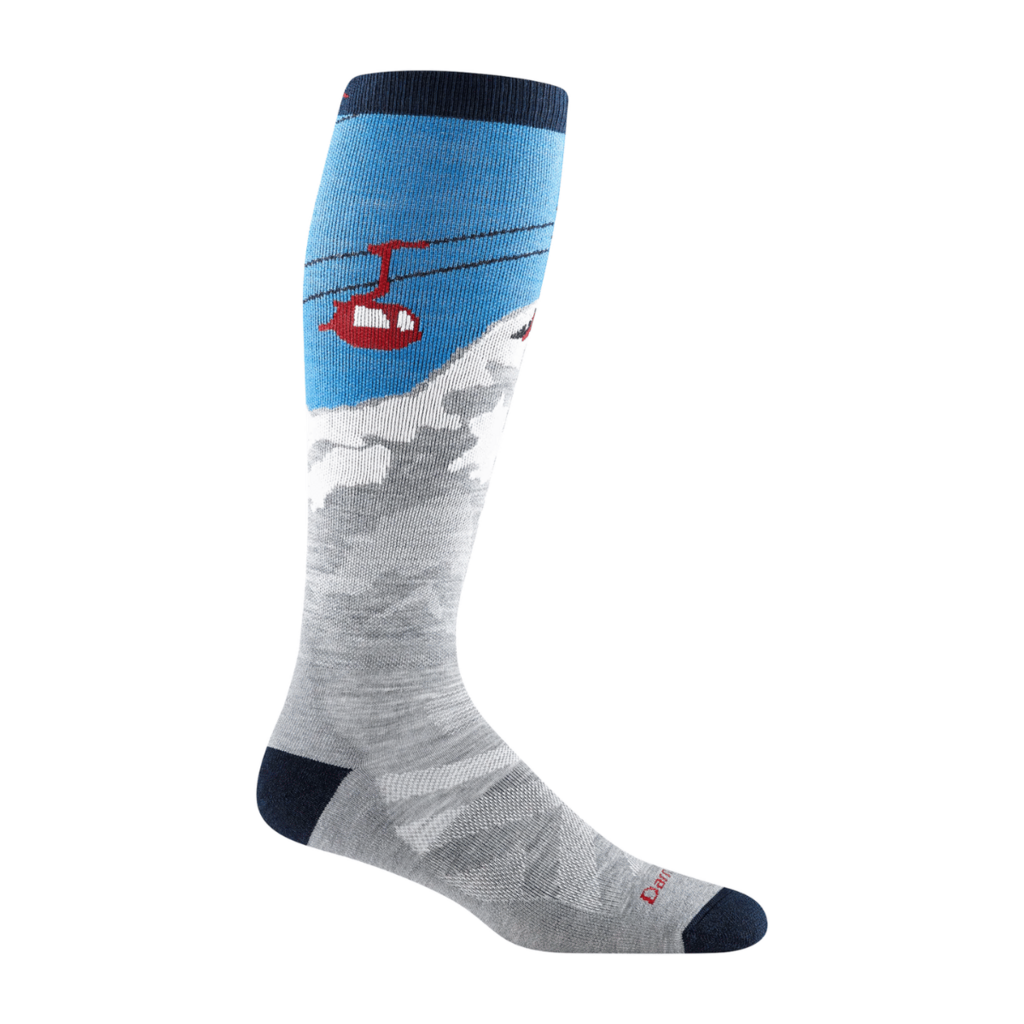 Heady Yeti OTC Midweight Gray Ski/Snowboard Sock