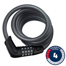 Abus Tresor 6512C, Cable Lock, Combo, 12mm, 180cm, 5.9', Black