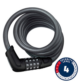 Abus Tresor 6512C, Cable Lock, Combo, 12mm, 180cm, 5.9', Black