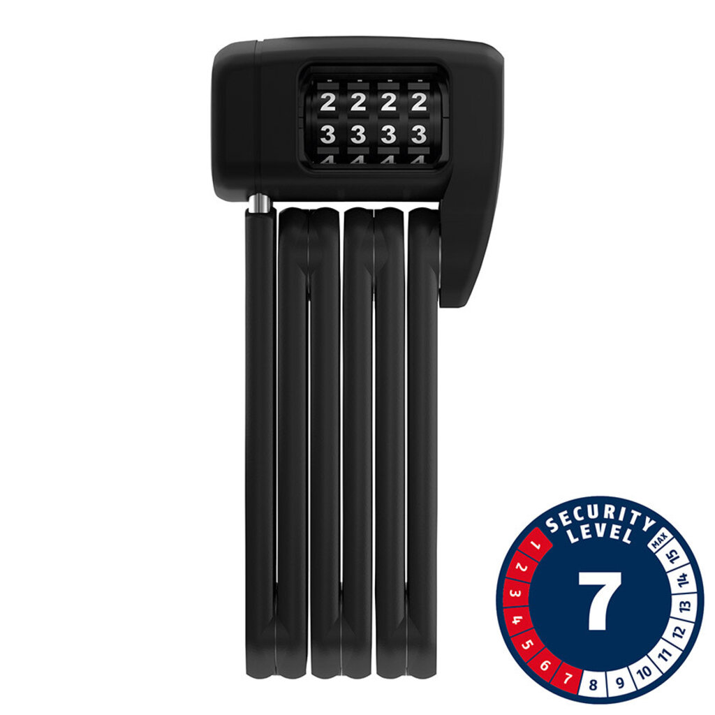 Abus Bordo Lite Mini 6055C, Folding Lock, Combination, 60cm, 5mm, Black