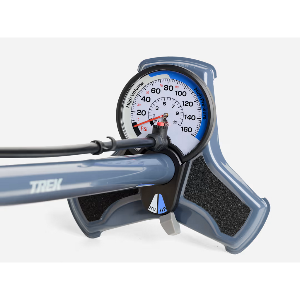 Trek Dual Charger Floor Pump, Catalina Fog