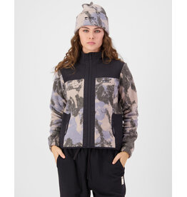 Mons Royale Pileup Wool Fleece Jacket, Mountain Camo/Moonstone