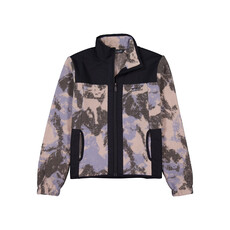 Mons Royale Pileup Wool Fleece Jacket, Mountain Camo/Moonstone
