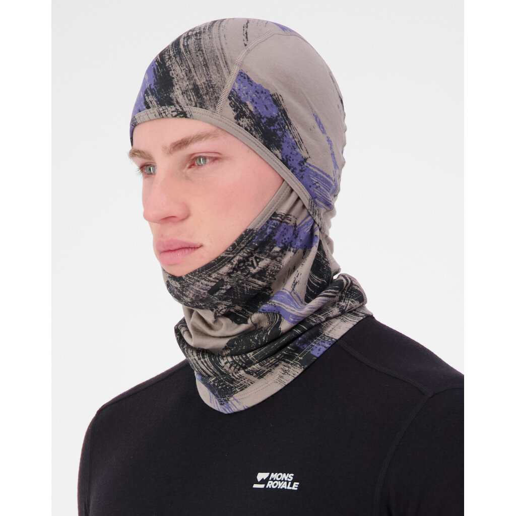 Mons Royale Santa Rosa Merino Balaclava, Paintbrush Blue