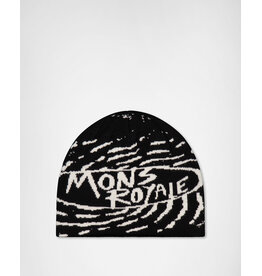 Mons Royale Mountain Mad Merino Beanie, Black