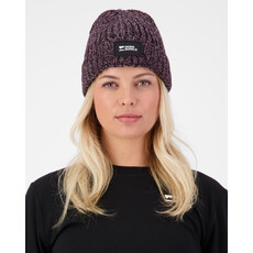 Mons Royale Triple Treat Merino Beanie, Cinder/Fig/Black