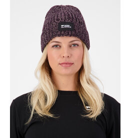 Mons Royale Triple Treat Merino Beanie, Cinder/Fig/Black