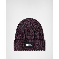 Mons Royale Triple Treat Merino Beanie, Cinder/Fig/Black