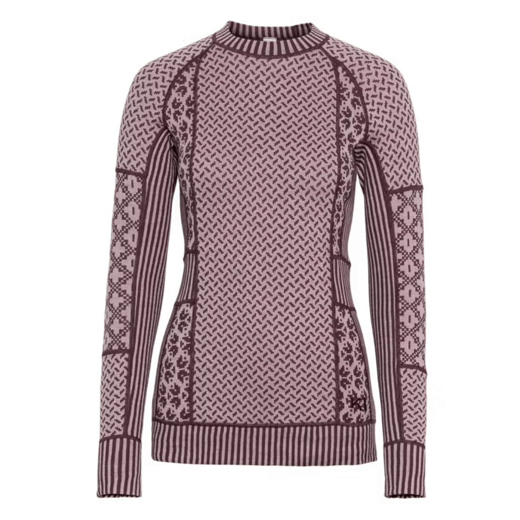 Kari Traa Smekker Half Zip Base Layer, Cocoa Powder 2027