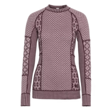 Kari Traa Smekker Half Zip Base Layer, Cocoa Powder 2027