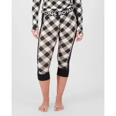 Mons Royale Cascade Merino Base Layer 3/4 Legging, Checkered