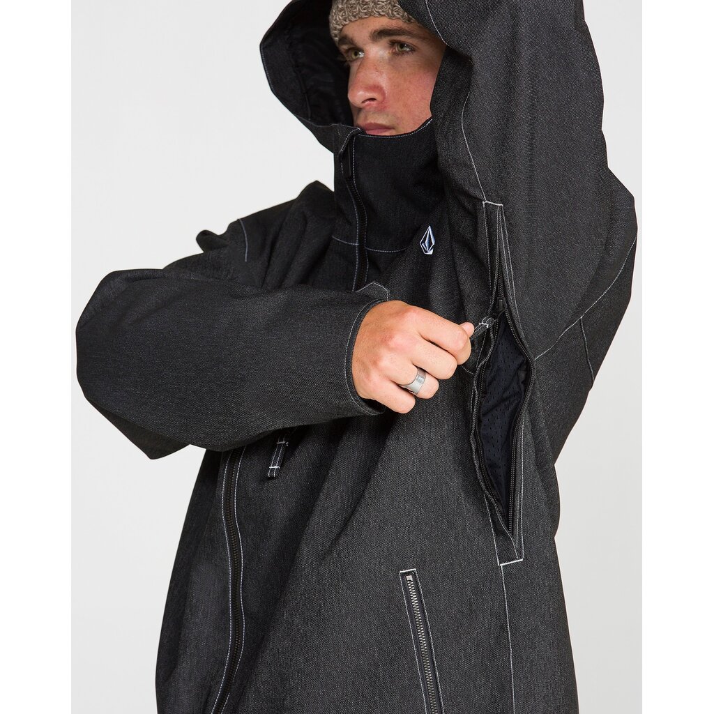 Volcom Top Stitch Jacket, Black Denim 2027