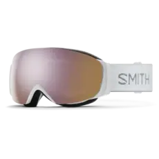 Smith I/O MAG S, White Chunky Knit | ChromaPop Everyday Rose Gold Mirror