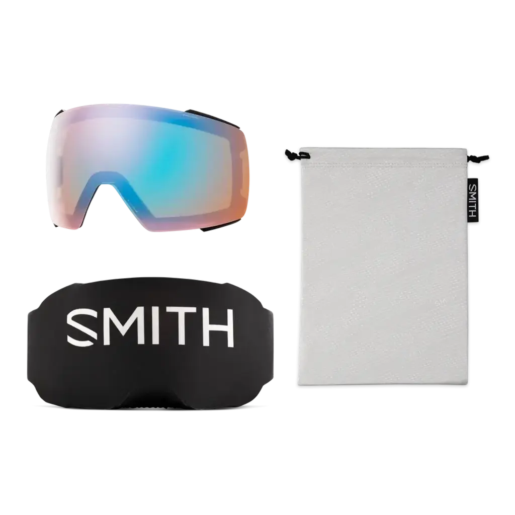 Smith I/O Mag LBF, Black | ChromaPop Pro Photochromic Blue Mirror