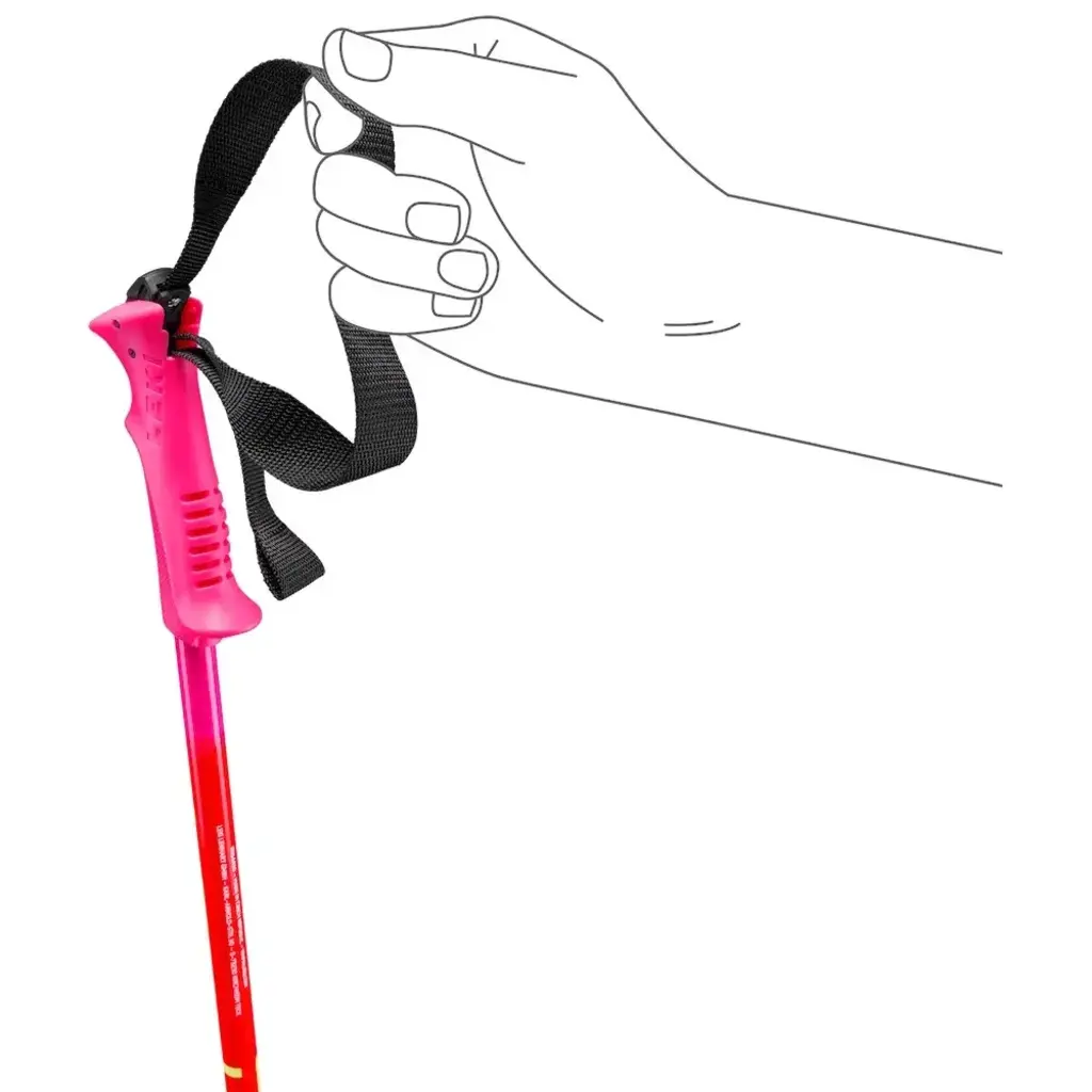 Leki RACING KIDS NEON PINK/NEON ORANGE
