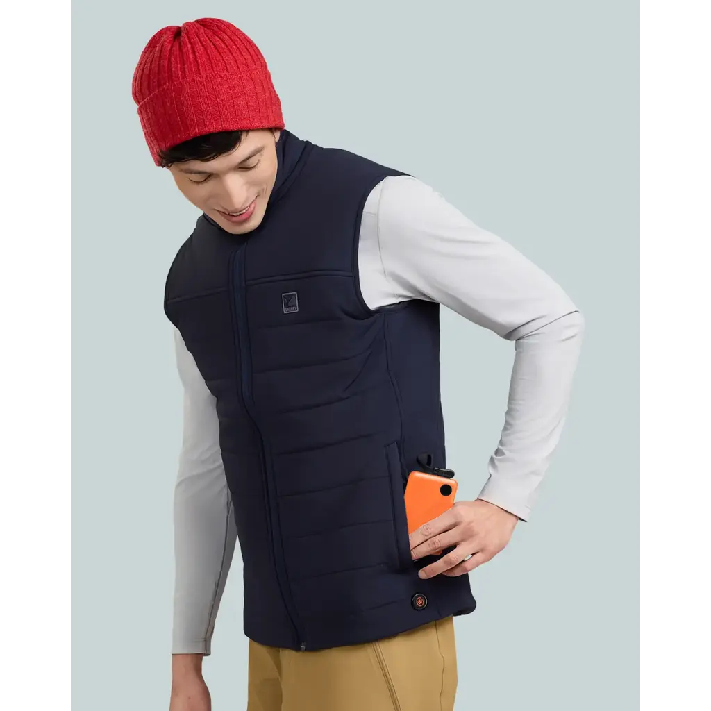 Men's Heated Puffer Vest 20W, Black