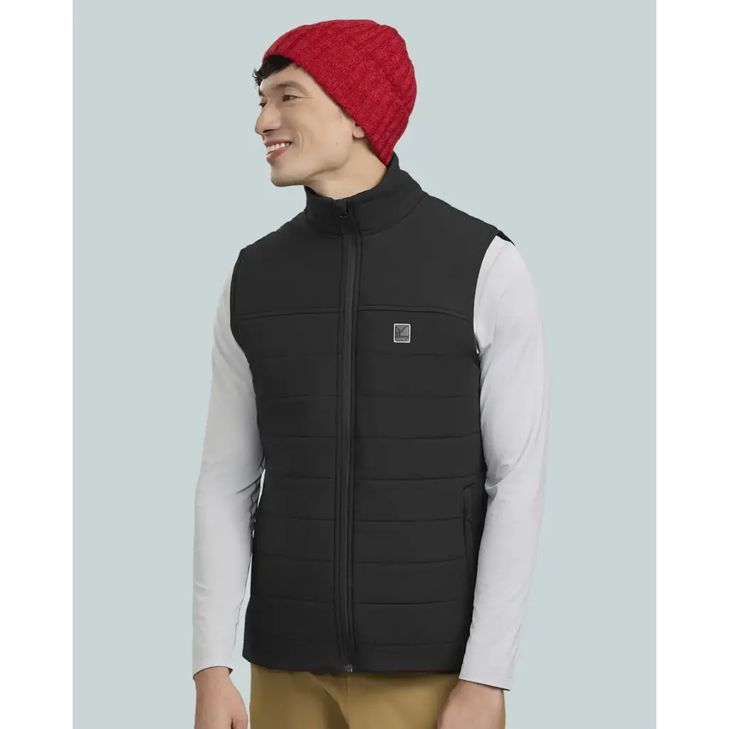 Men's Heated Puffer Vest 20W, Black
