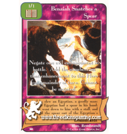 Ki: Benaiah Snatches a Spear Ki: Benaiah Snatches a Spear