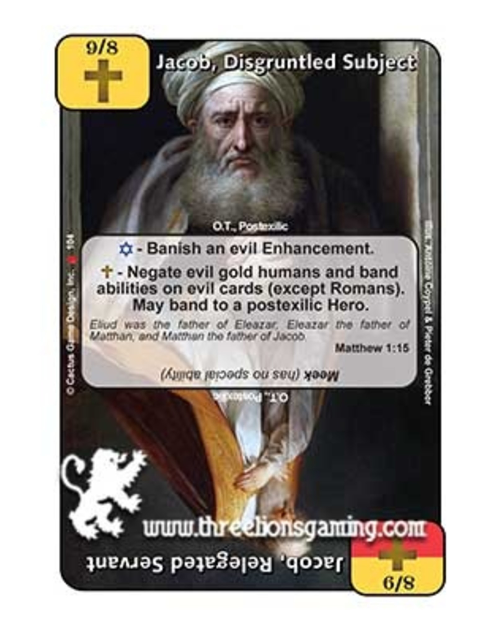 LoC: Jacob, Disgruntled Subject / Jacob, Relegated Servant