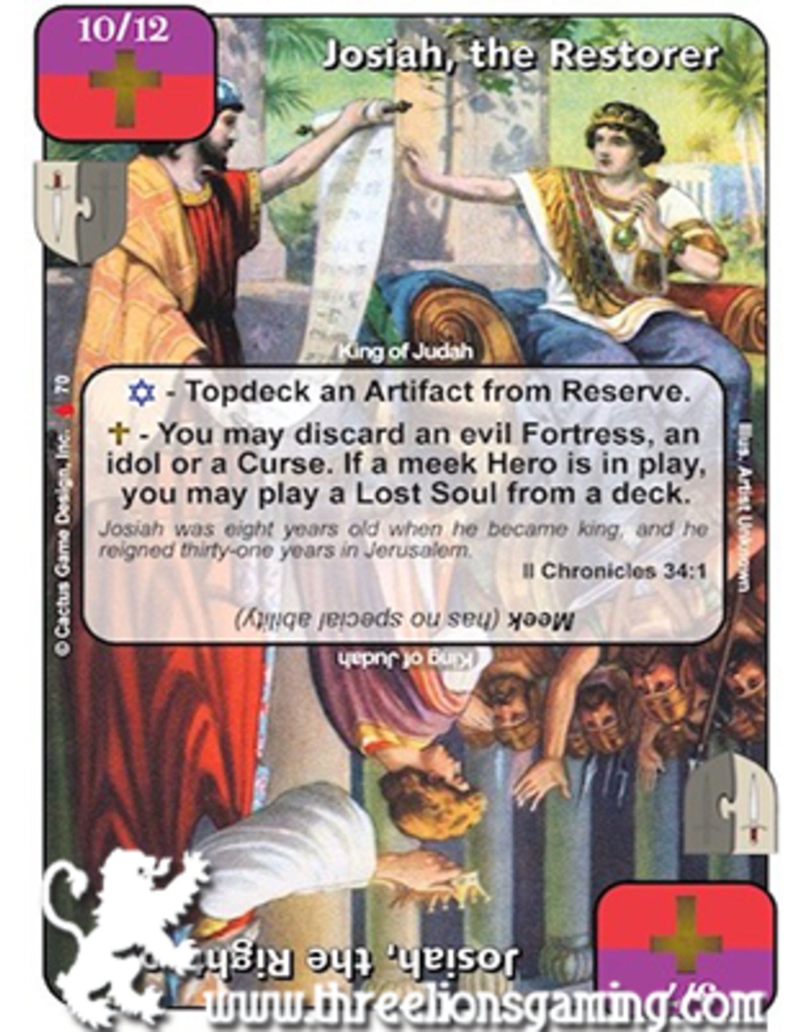 LoC: Josiah, the Restorer / Josiah, the Righteous