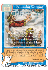 Priests: Fellowship Offering