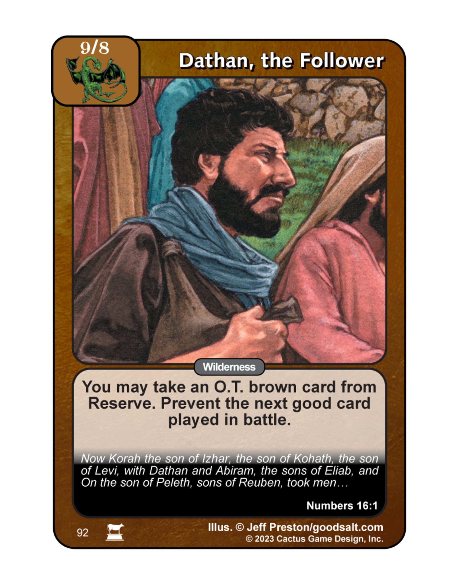 IR: Dathan, the Follower