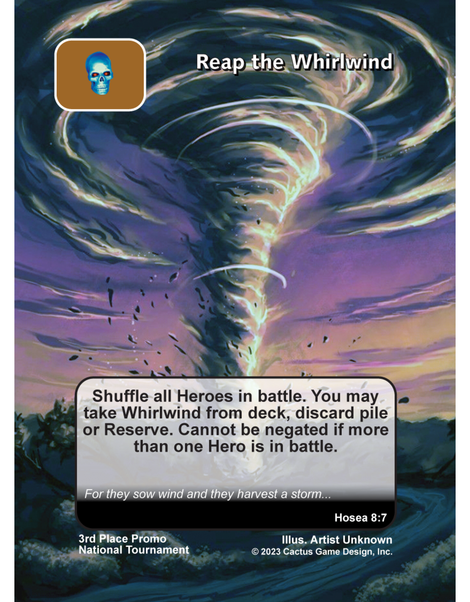 Promo: Reap the Whirlwind