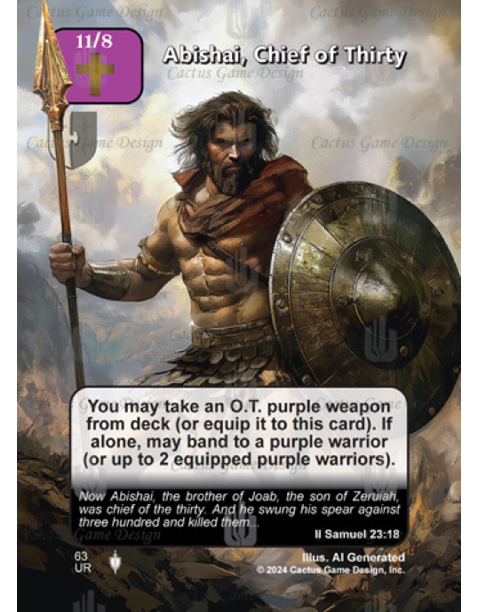 II: Abishai, Chief of Thirty (foil)