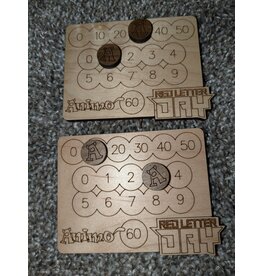 Pair of Custom Wooden Score Cards